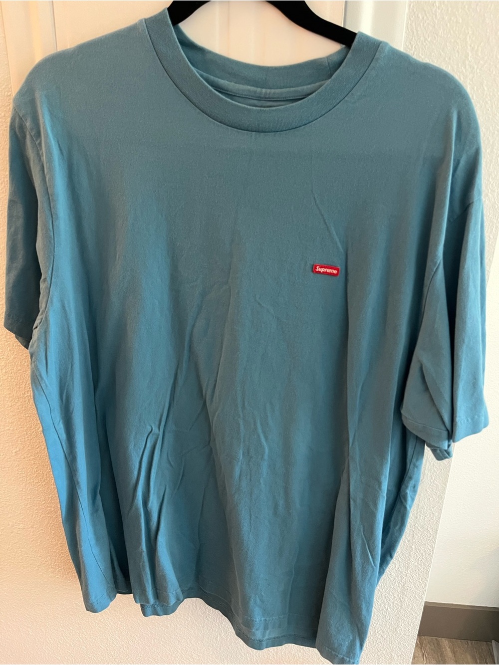 Supreme Teal Green Box Logo Short Sleeve Tee